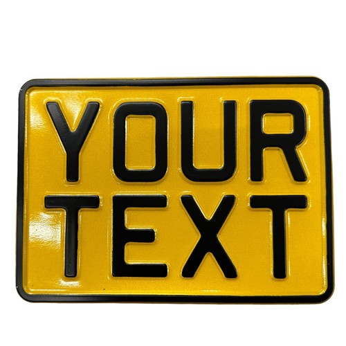 7x5 yellow motorbike - 7x5, pressed