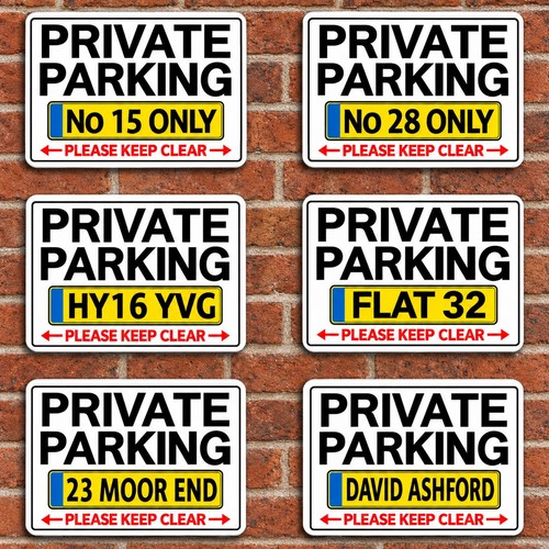 Personalised private parking - private,