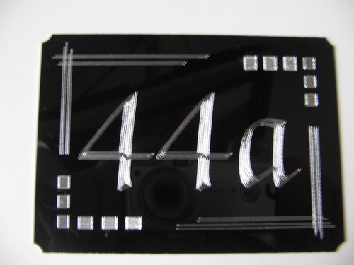 House door number black - black, &