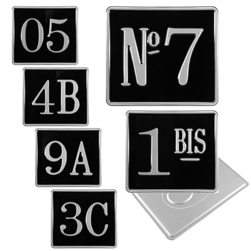 8x7 black silver - &, pressed
