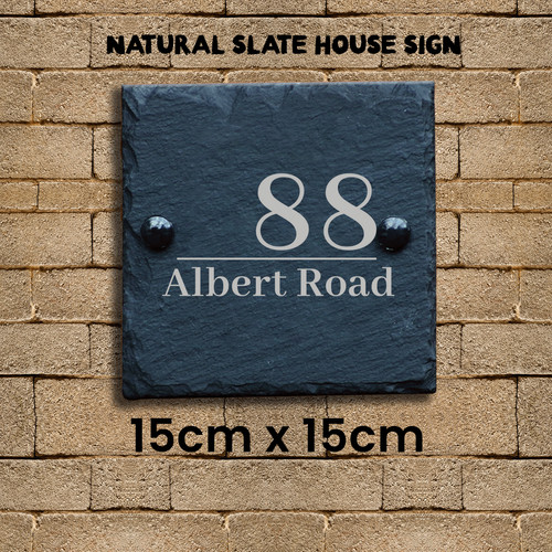 Personalised slate house - personalised,