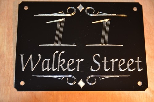 Door number name - , plate