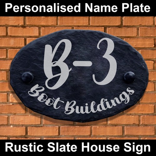Custom rustic house number - house,