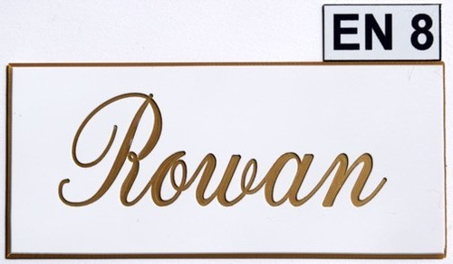 Name plate white - plate,white, text