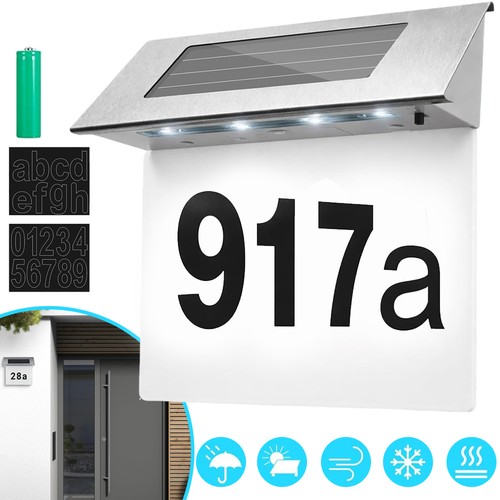 Solar light house signs door - solar,