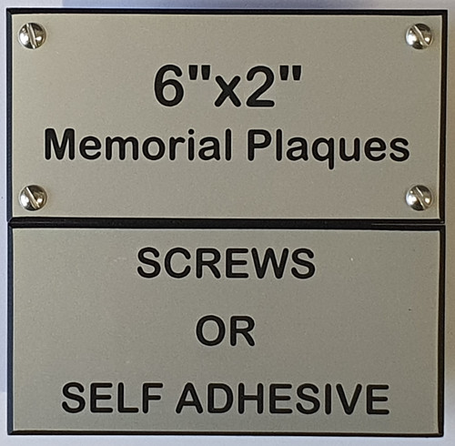 Engraved memorial plaque - engraved,