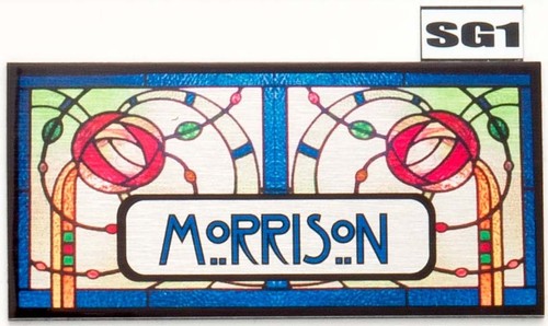 Personalised name plate - name,